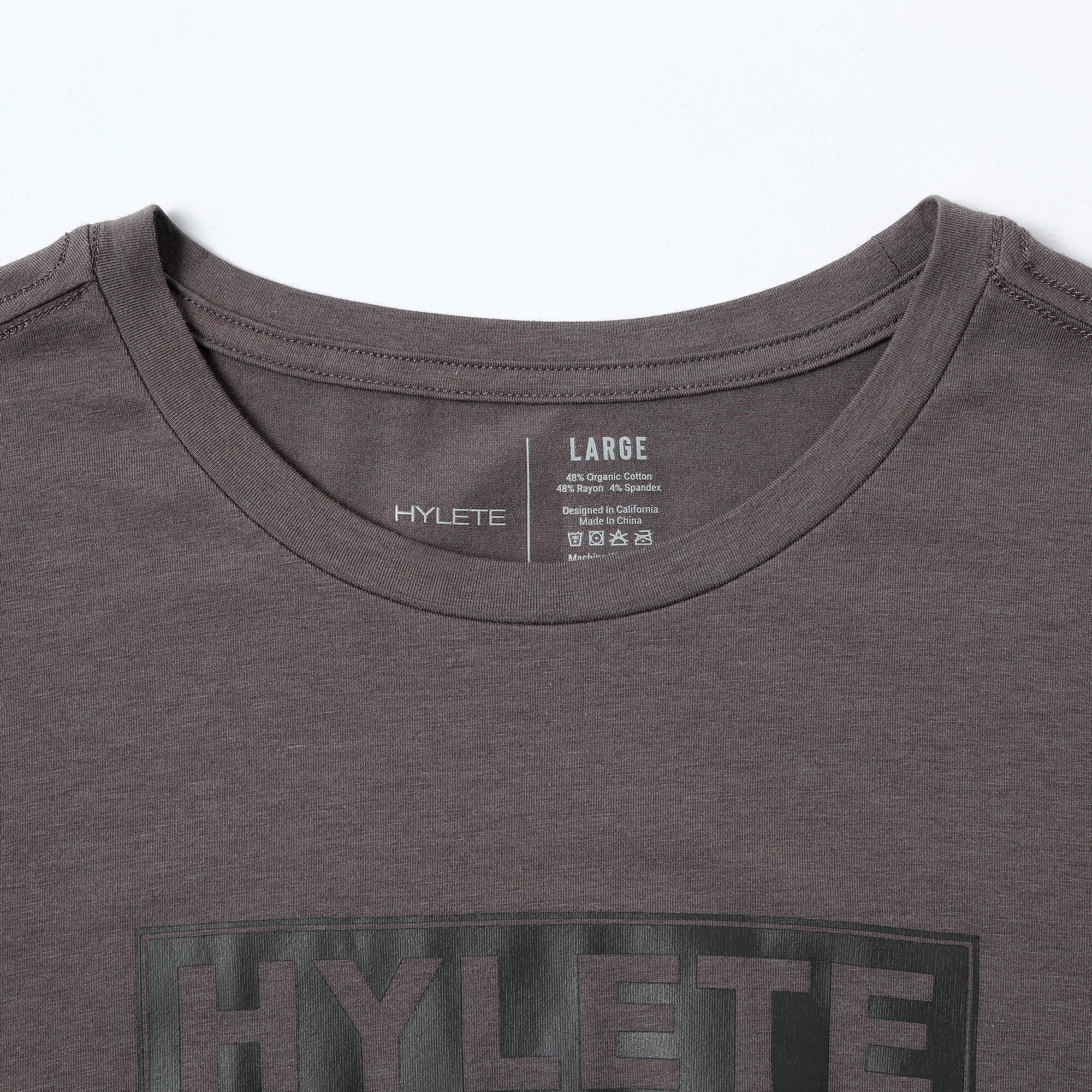 Block Logo HY-Blend Crew Tee Gull Gray